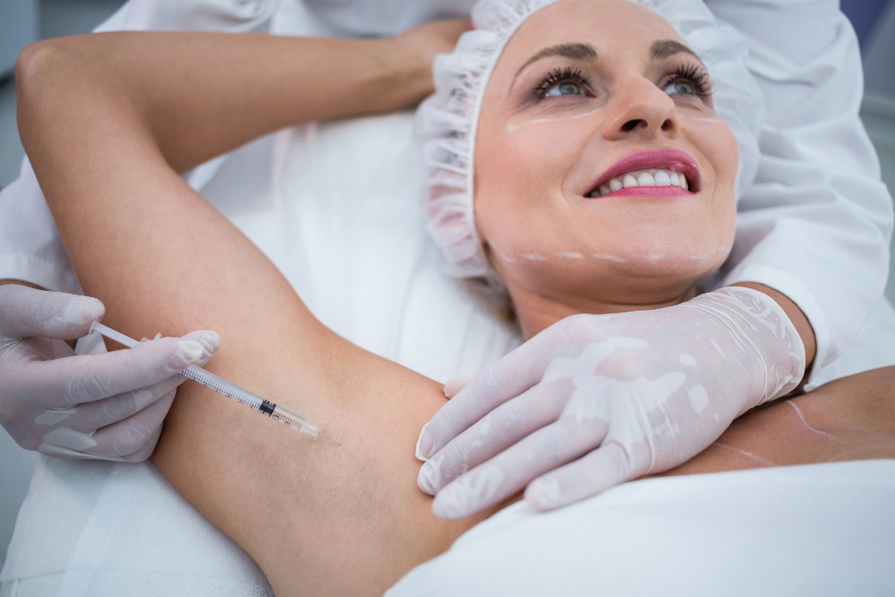 injections de botox aisselles contre transpiration